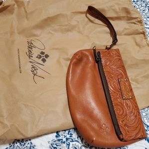 Patricia Nash leather clutch purse wristlet